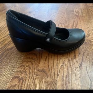 Crocs Women's Ginger Wedge size 9 black